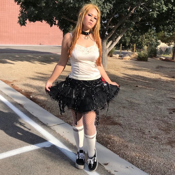 SOLD HELL BUNNY Goth Bondage Skirt 🖤🐰🔥 - Picture 2 of 6